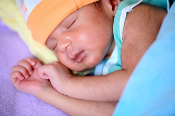 Newborn baby sleeping 