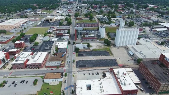 This lot is all 4k drone footage of downtown springfield, mo and the town square. There are a few different angles and shots of the downtown area and the town square.