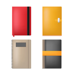 Note Book Paper Collection Set Vector