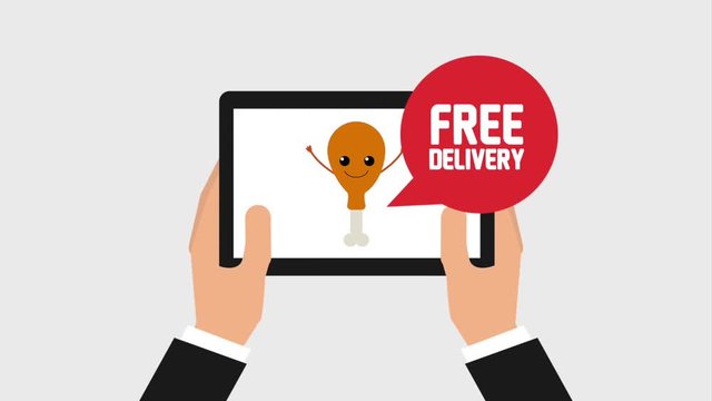 hands tablet chicken leg free delivery order online animation hd animation hd