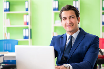 Businessman working in the office