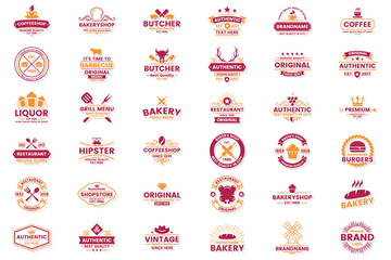 Vintage Retro Vector Logo for banner