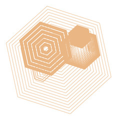 Geometric Conceptual background hexagon pattern for design. Wallpaper, art, style & effect.