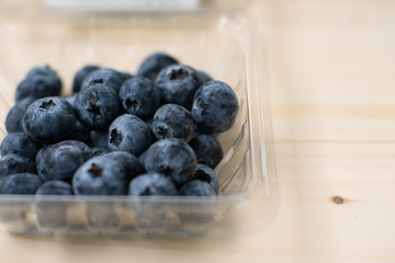 blueberry on table isolated on black background.Fresh organic blueberries.