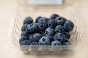 blueberry on table isolated on black background.Fresh organic blueberries.