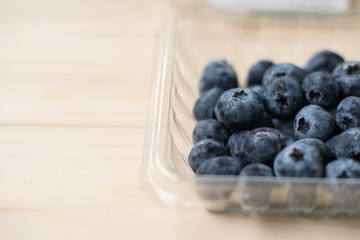 blueberry on table isolated on black background.Fresh organic blueberries.