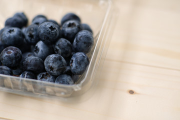 blueberry on table isolated on black background.Fresh organic blueberries.