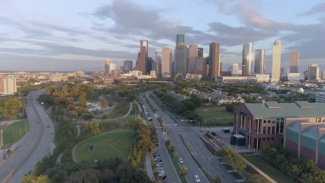 This video is about an aerial view of downtown Houston. This video was filmed in 4k for best image quality.