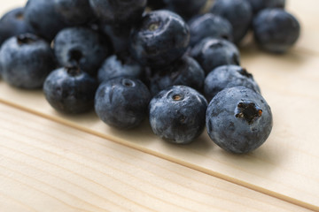 blueberry on table isolated on black background.Fresh organic blueberries.