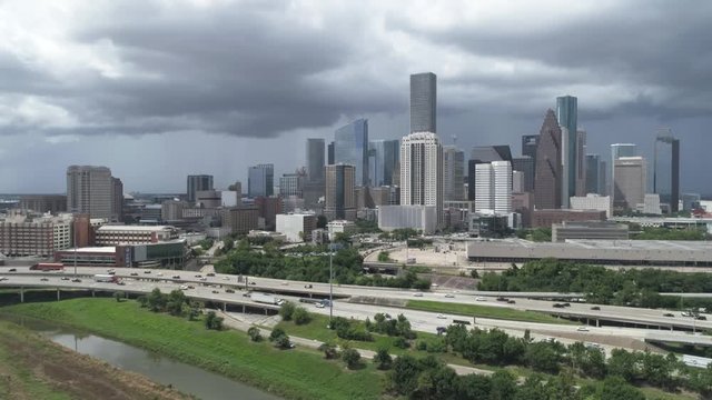 This video is about an aerial of downtown Houston skyline. This video was filmed in 4k for best image quality.
