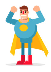 Superhero cartoon figure