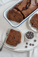 Schokoladen Bananen Brot 