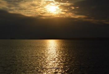 atardecer rio 