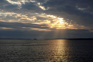 atardecer rio 