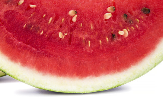 slices of tasty watermelon isolated