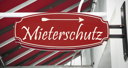 Schild 312 - Mieterschutz