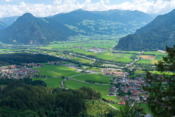 Fototapeta na wymiar Panoramablick Inntal