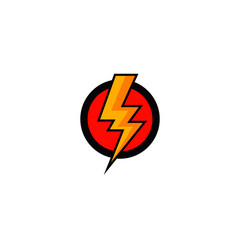 flash bolt icon vector
