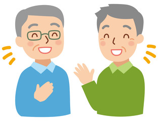 シニア男性同士の会話