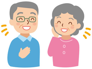 シニア男女の会話