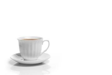 coffee on the white backgrounds