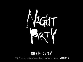 할로윈 포스터 / 손으로 그린 할로윈 그림