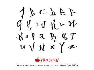 할로윈 포스터 / 손으로 그린 할로윈 그림