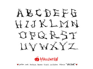 할로윈 포스터 / 손으로 그린 할로윈 그림