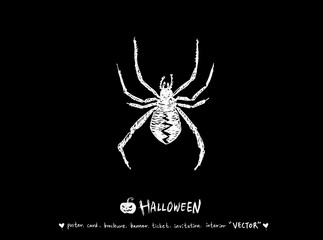 할로윈 포스터 / 손으로 그린 할로윈 그림