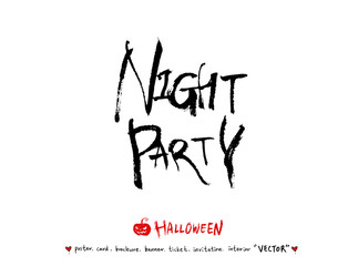 할로윈 포스터 / 손으로 그린 할로윈 그림