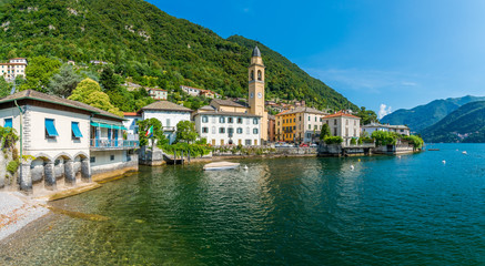 Scenic sight in Laglio, village on the Como Lake, Lombardy, Italy.