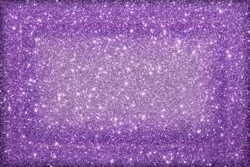  красивый фиолетовый фон из блесток с бликами и боке         