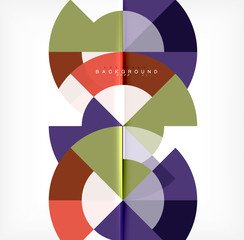 Obraz premium Modern circle abstract background