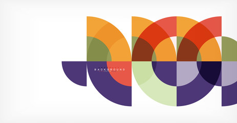 Modern circle abstract background