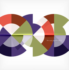Fototapeta premium Modern circle abstract background