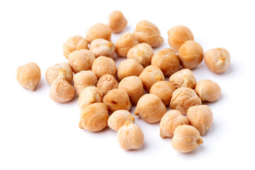 Group of ripe chickpeas