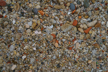 The beach background. Pebble is very colorfull and clean
