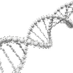 DNA chain. Abstract scientific background. 3D rendering