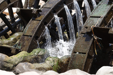 Water wheels in Faiyum