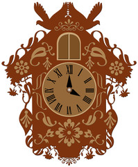 decorative traditional cuckoo clock