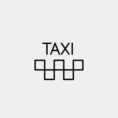 Taxi sign Vector icon