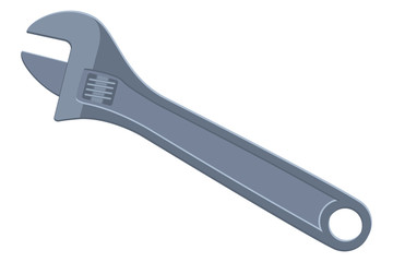 Colorful cartoon adjustable wrench
