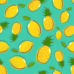 lemon seamless pattern
