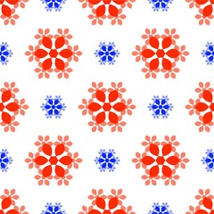 Seamless flower patterns, vector