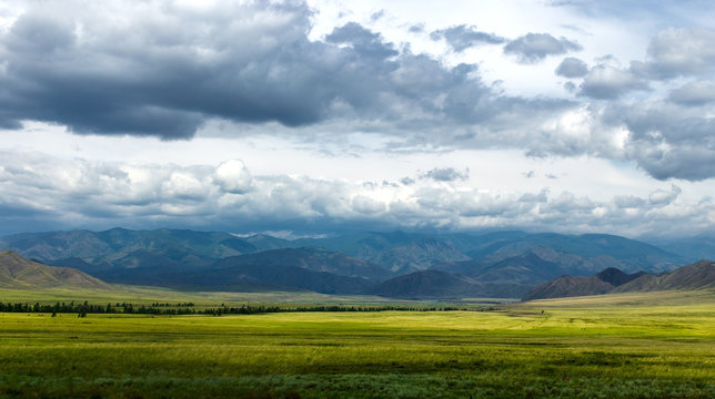 Beautiful landscape in Tuva