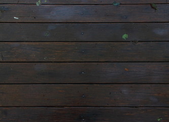 Obraz premium Wet old dark textured wood boards