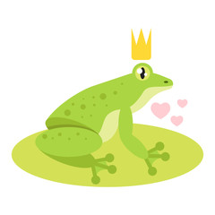  frog with golden crown