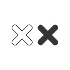 Obraz premium Cancel vector icon