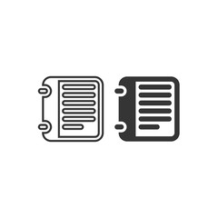 Notebook vector icon