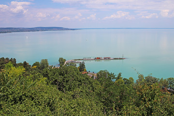 Fototapeta premium Hungary Balaton Tihany european lake 2018 Hungarian summer